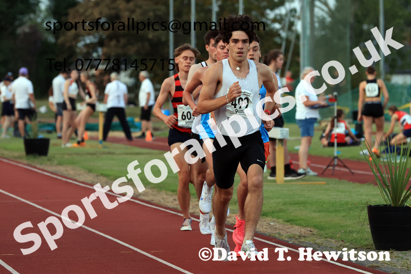 3000 metres, 2024 NEGP 6, Monkton Stadium,  Wednesday, August 14th.  Photo: David T. Hewitson/Sports for All Pics